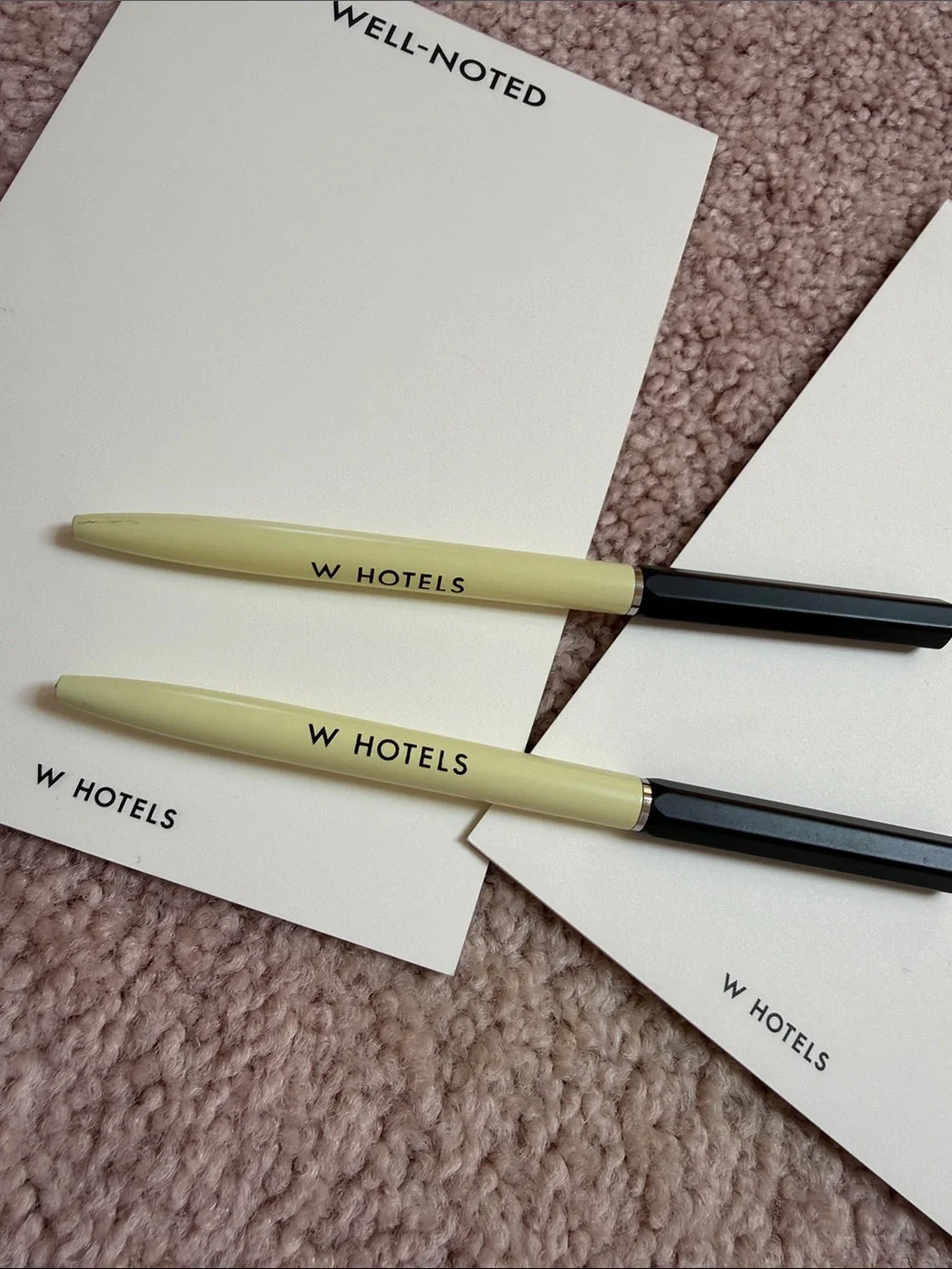 Well-Noted Cream & Black Pen Set with Notepads